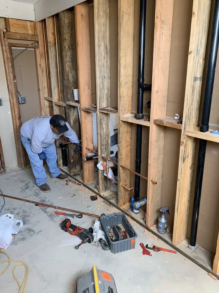 Commercial rough-in plumbing for Gas Line Repair in Amtrak